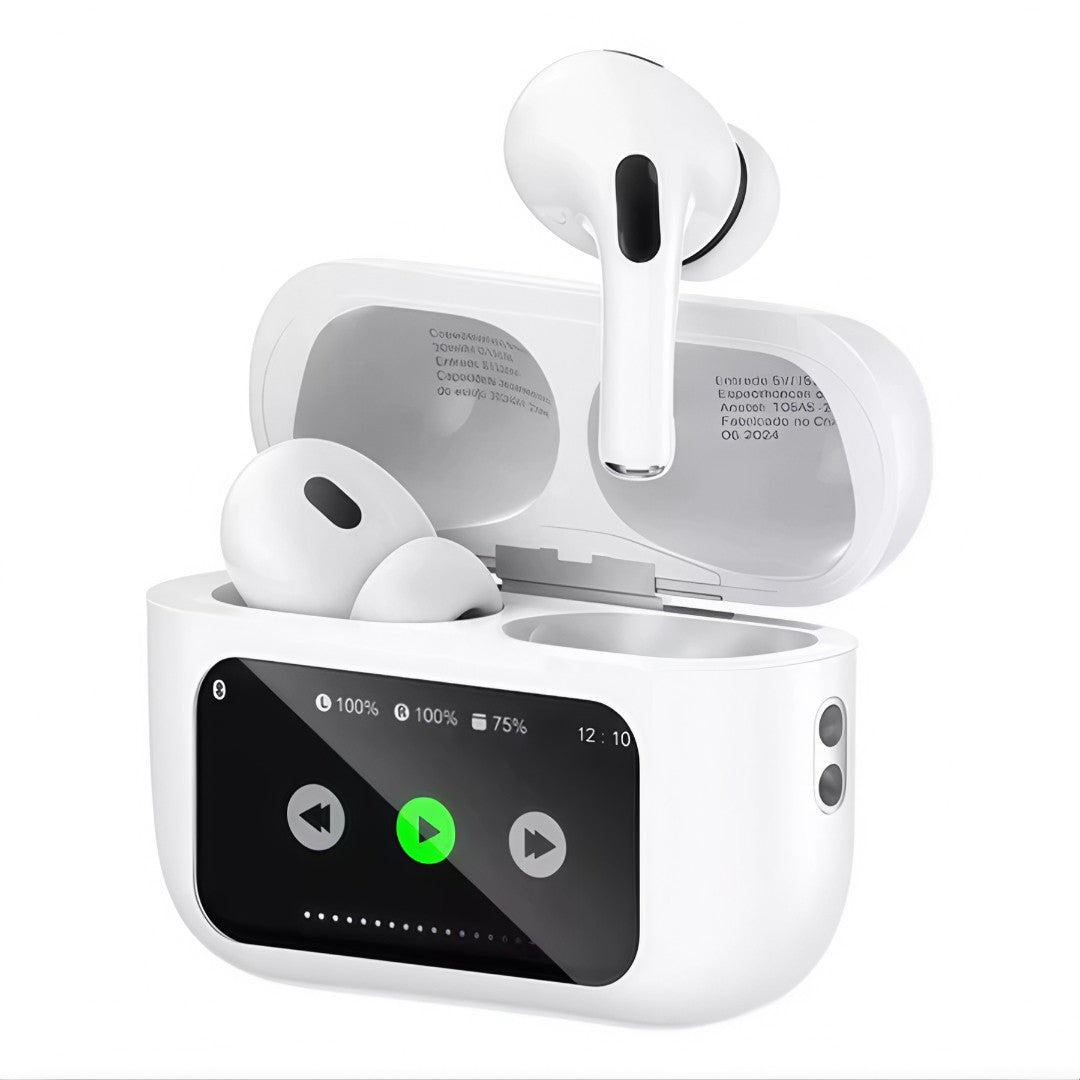 🎧 A9 Pro™ – Fones de Ouvido Sem Fio TWS com Display Touch de LCD