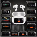 🎧 A9 Pro™ – Fones de Ouvido Sem Fio TWS com Display Touch de LCD
